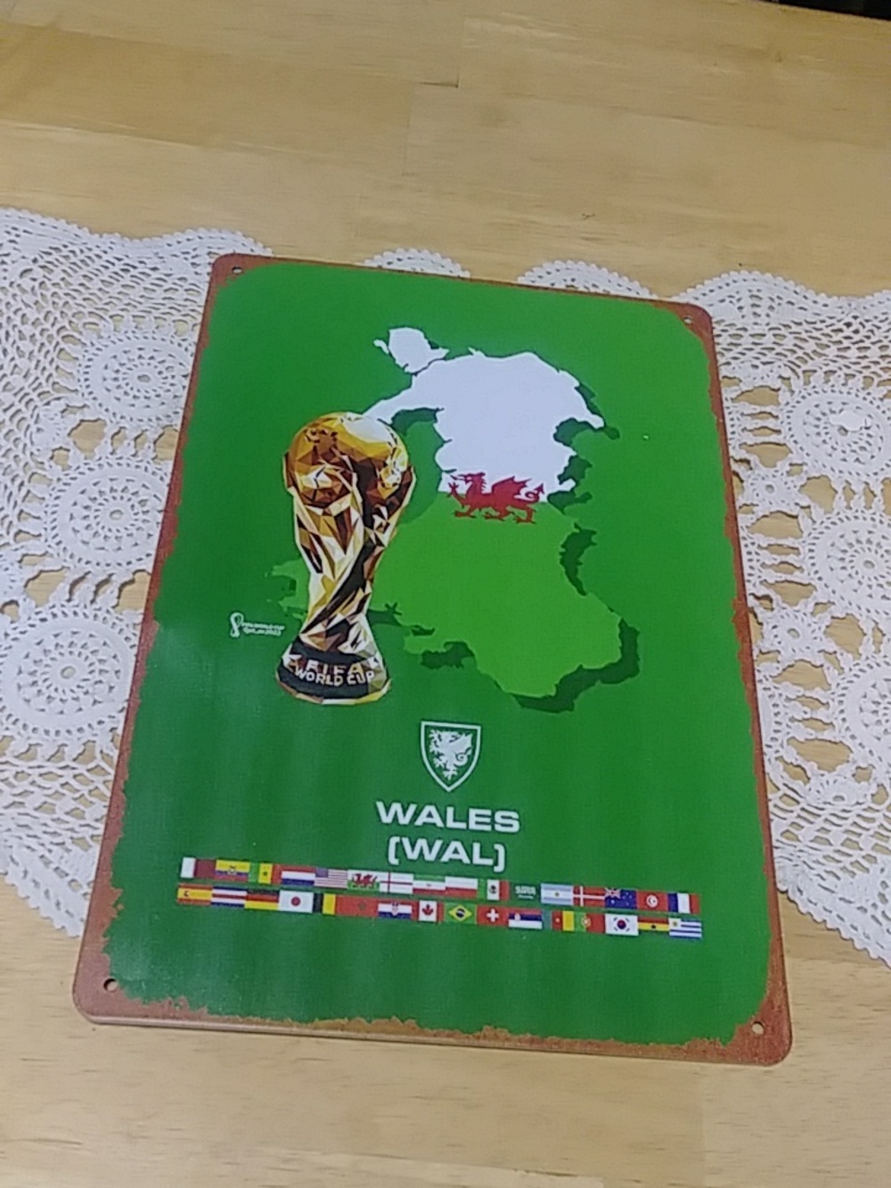 Fifa Sports Fan - Wales themed wall art, new item